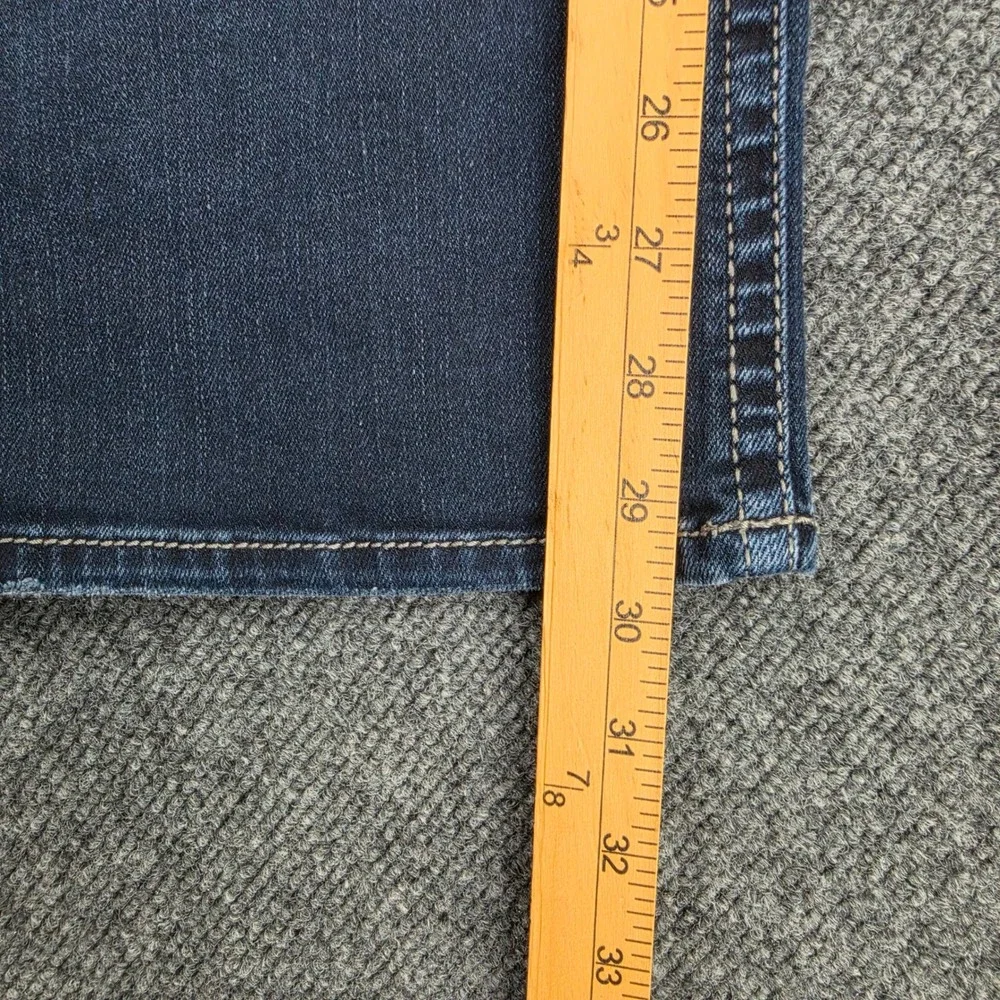Silver Suki Mid Slim Boot Jeans Women's 18 Dark Wash Denim Super Stretch Blue